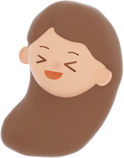 3D People Simple Young Girl Head 